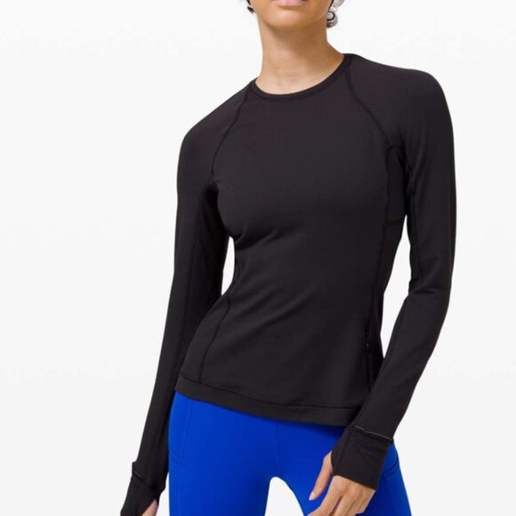-New Lululemon Runderful Long Sleeve Black - Picture 1 of 2